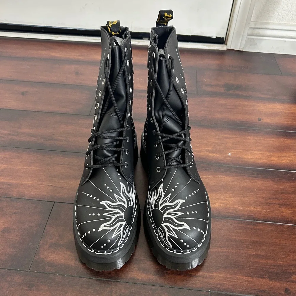 NIB Dr. Martens Jadon Hi Solar Flare Reclaimed Leather Platform Boots Men's 12